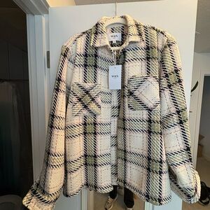 Wax London Plaid Utility Overshirt Jacket